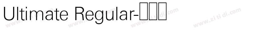 Ultimate Regular字体转换